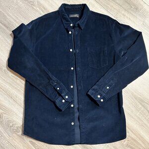 Vintage Men’s Corduroy Button-Up Shirt